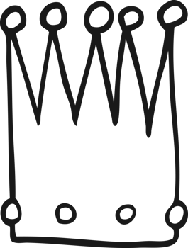 cartoon simple crown png