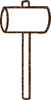 Mallet Charcoal Drawing png