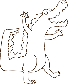 Alligator Charcoal Drawing png