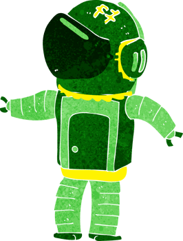 cartoon astronaut drawing png