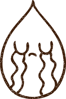 Crying Teardrop Charcoal Drawing png
