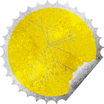 cracked screen graphic   illustration round sticker stamp png