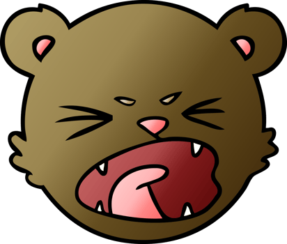 cute cartoon teddy bear face png