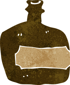 cartoon whisky jar png