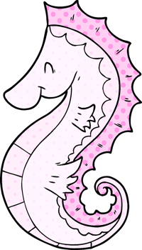 cartoon sea horse png