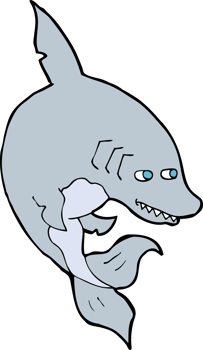funny cartoon shark png