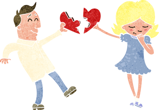 cartoon couple in love png