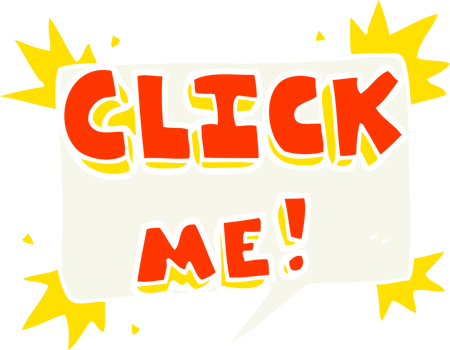 flat color illustration of click me symbol png
