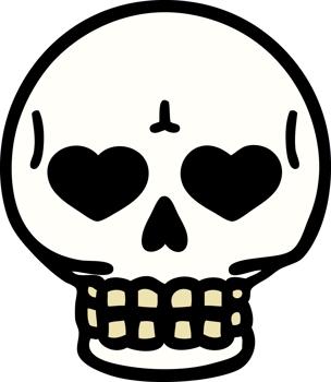 tattoo in traditional style of a skull png