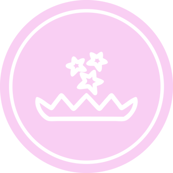 magical flower circular icon symbol png