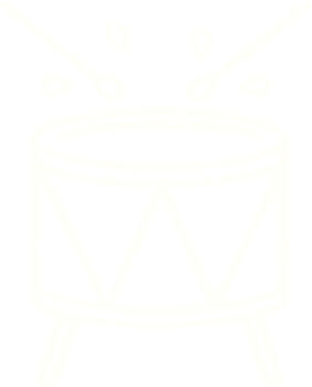 Beating Drum Chalk Drawing png