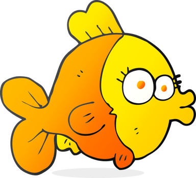 funny  hand drawn cartoon fish png