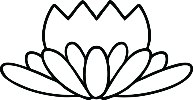line drawing cartoon of a flower png