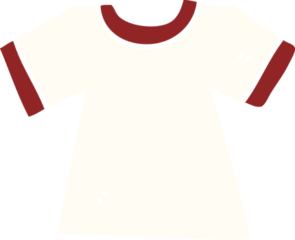 cartoon doodle tee shirt png