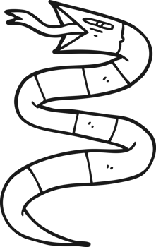 hissing cartoon snake png