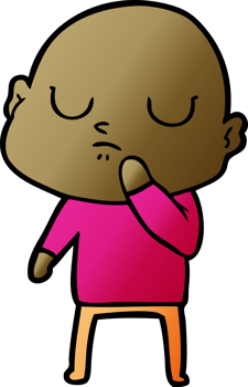 cartoon bald man png