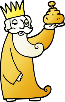 one of the three wise men   gradient illustration cartoon png