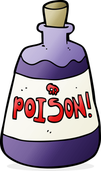 cartoon bottle of poison png