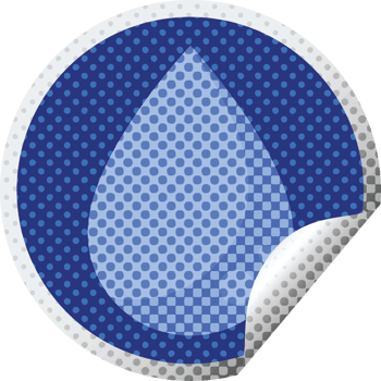 raindrop graphic   illustration circular sticker png