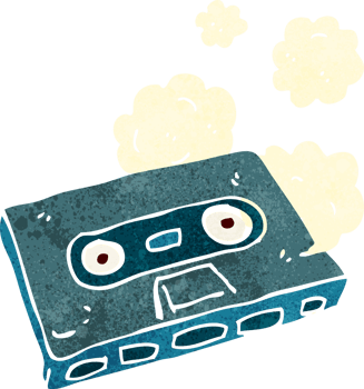 cartoon cassette tape png