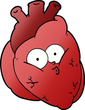 cartoon curious heart png