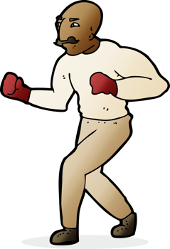 cartoon boxer drawing png