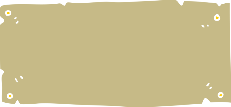 flat color illustration of blank sign png