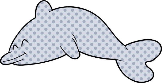 cartoon dolphin drawing png