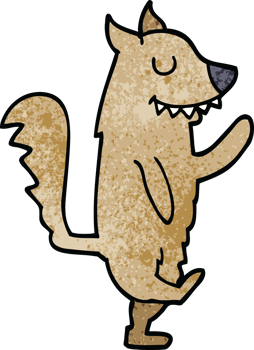cartoon doodle dancing dog png