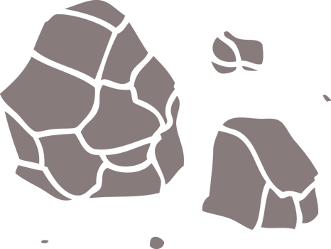 flat color style cartoon rocks png