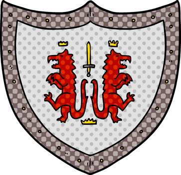 cartoon heraldic shield png