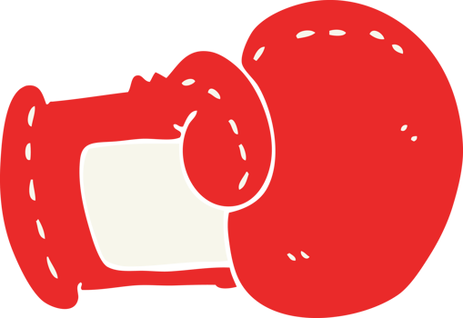cartoon doodle boxing glove png