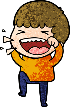 cartoon laughing man png
