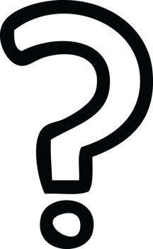 line drawing cartoon of a question mark png