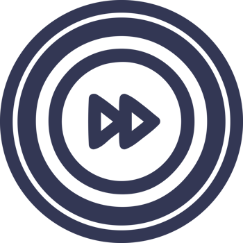 fast forward circular icon symbol png