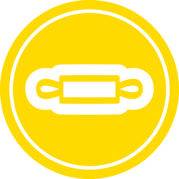 rolling pin circular icon symbol png