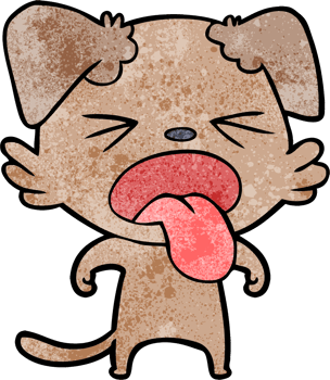 cartoon disgusted dog png