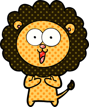 happy cartoon lion png