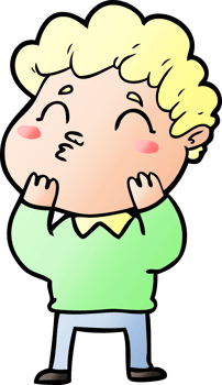 cartoon man pouting png
