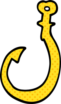 cartoon doodle hook png
