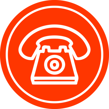 old telephone circular icon symbol png
