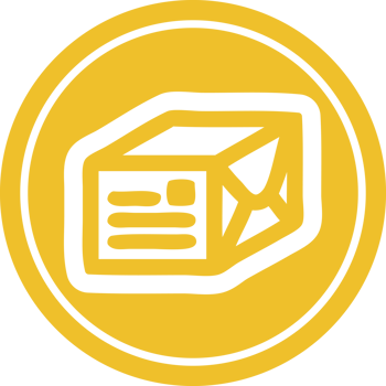 wrapped parcel circular icon symbol png