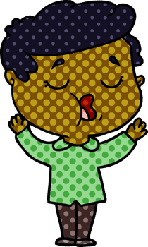 cartoon man talking png