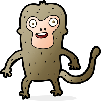 cartoon monkey drawing png