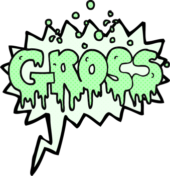 hand drawn comic book speech bubble cartoon word gross png