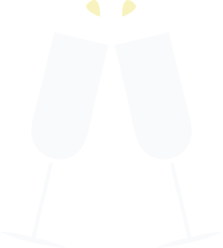 flat color retro cartoon of a clinking champagne flutes png