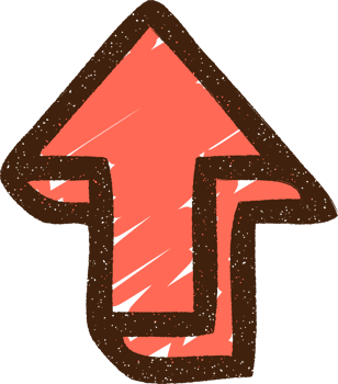 Pointing Arrow Chalk Drawing png
