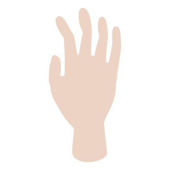 waving hand drawing png