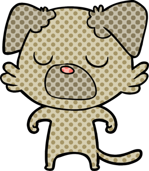 cartoon dog drawing png