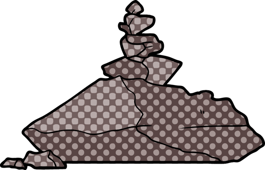 cartoon rocks drawing png